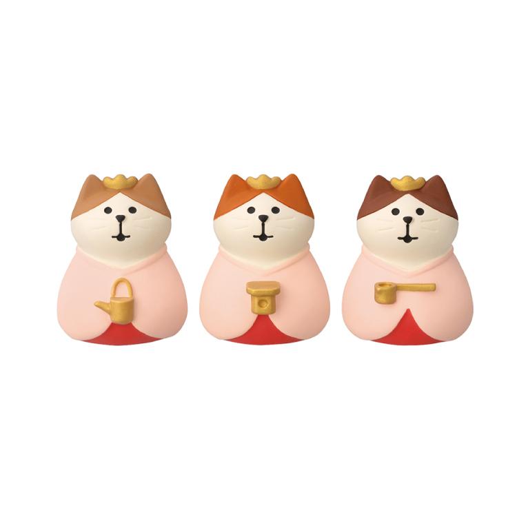 コンコンブル／雛祭り／三にゃん官女／五にゃん囃子／ひな壇／猫／デコレ／雛人形 楽天市場】【マラソンP2倍】 コンコンブル ひなまつり 2024 春の