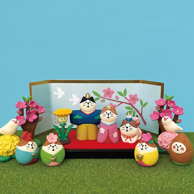 DECOLE デコレ コンコンブル / 猫雛 立ち雛 2024 ひなまつり