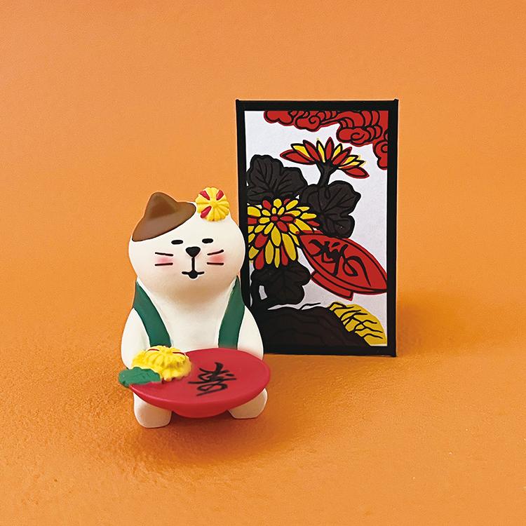 DECOLE デコレ コンコンブル 菊に盃猫 2023 お月見 秋の諸国 DECOLE デコレ コンコンブル 菊に盃猫 2023 お月見 秋の諸国