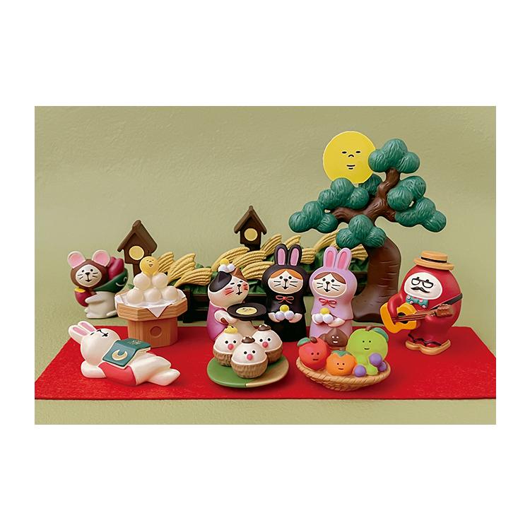 DECOLE（デコレ） コンコンブル ねこずきん お月見うさぎ 黒 2022 お月