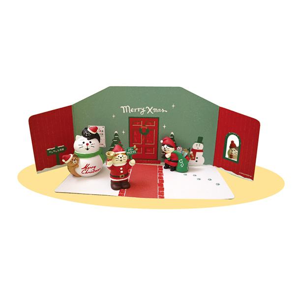 DECOLE（デコレ） 爆買 コンコンブル クリスマス会の背景カード 2022
