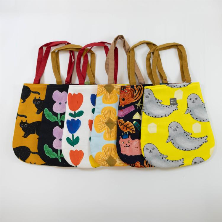 ミニバッグ ミニトート / emoemo 円型バッグ 全6種 22cm×24cm エモエモ