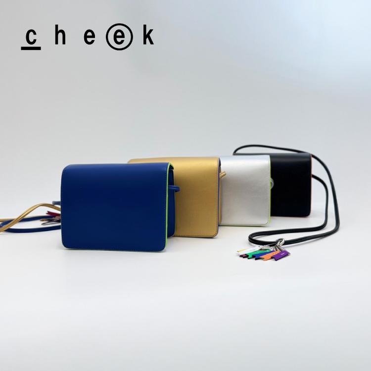 ショルダーバッグ cheek ラインミニショルダー 全4色 斜め掛け 肩掛け