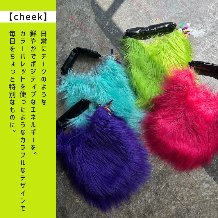 ショルダーバッグ cheek monster on shoulder 全4色 ファー