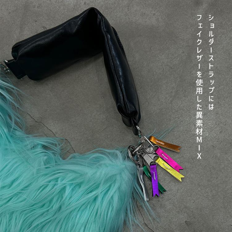 ショルダーバッグ cheek monster on shoulder 全4色 ファー 
