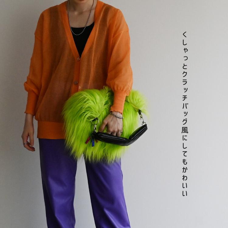 ショルダーバッグ cheek monster on shoulder 全4色 ファー