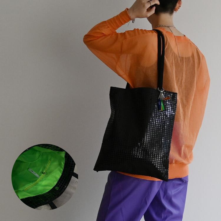 トートバッグ cheek disco shoulder 全5色 キラキラ スパンコール