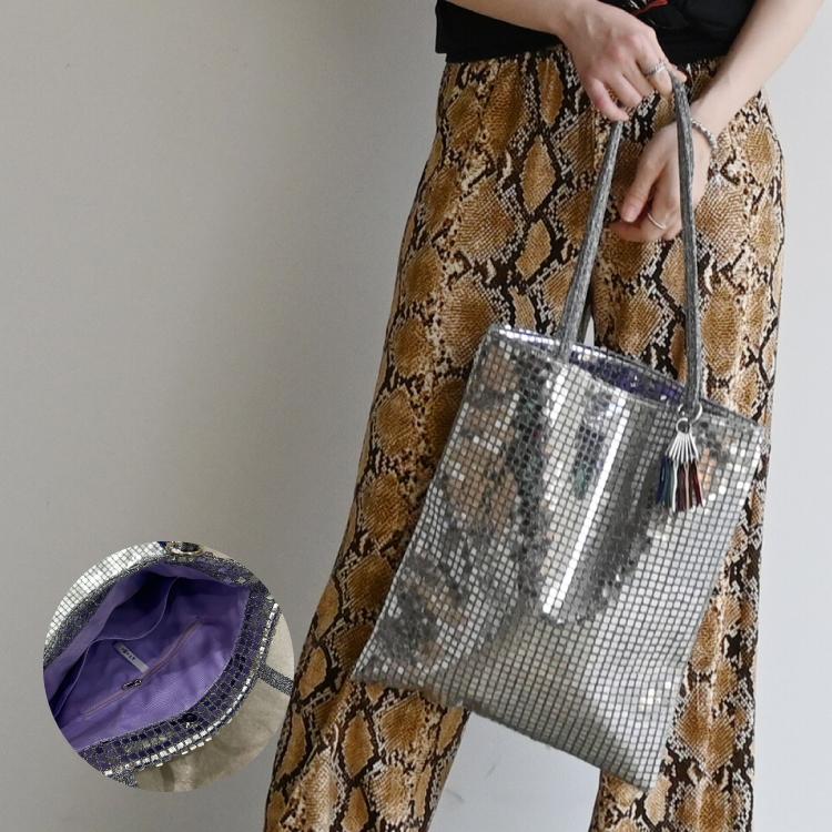 トートバッグ cheek disco shoulder 全5色 キラキラ スパンコール