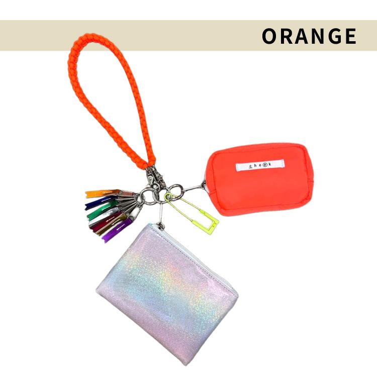 爆買 チャーム セット aurora pouch set charm 全3色 バッグチャーム