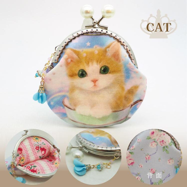 爆買 小銭入れ 猫 gonta1998 がま口ポーチ コインケース CAT 全8種