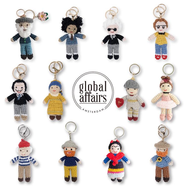 正規品 クロシェット キーリング 全12種 GLOBAL AFFAIRS HM 世界の巨匠