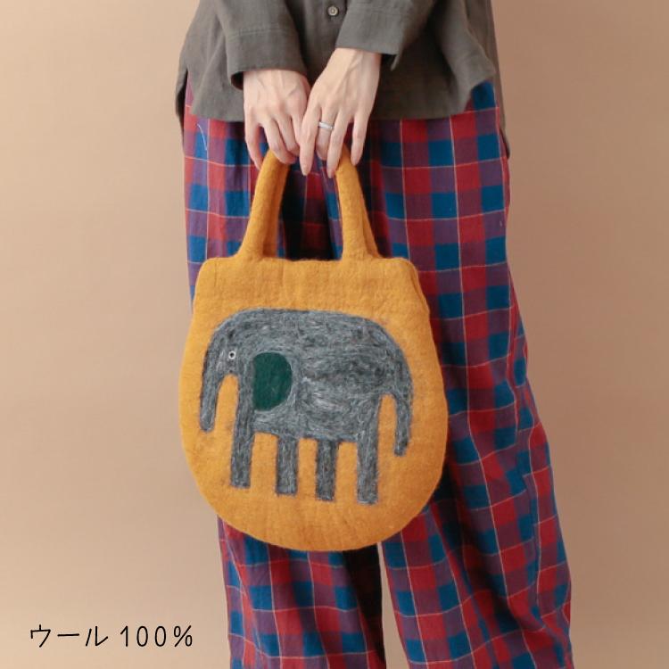 トートバッグ / KANKAN フェルト卵型バッグ 全4種 レディース