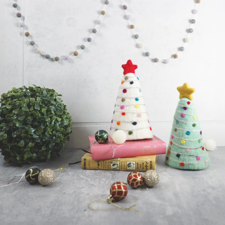 クリスマス ガーランド | フェルトボール ガーランドS 約直径1cm 長さ