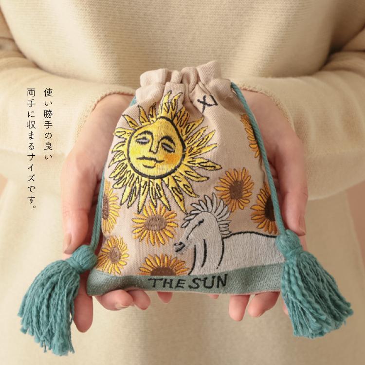 巾着 タロット刺繍巾着 artipur COTTAGE ポーチ タロットカード 巾着 タロット刺繍巾着 artipur COTTAGE ポーチ タロットカード