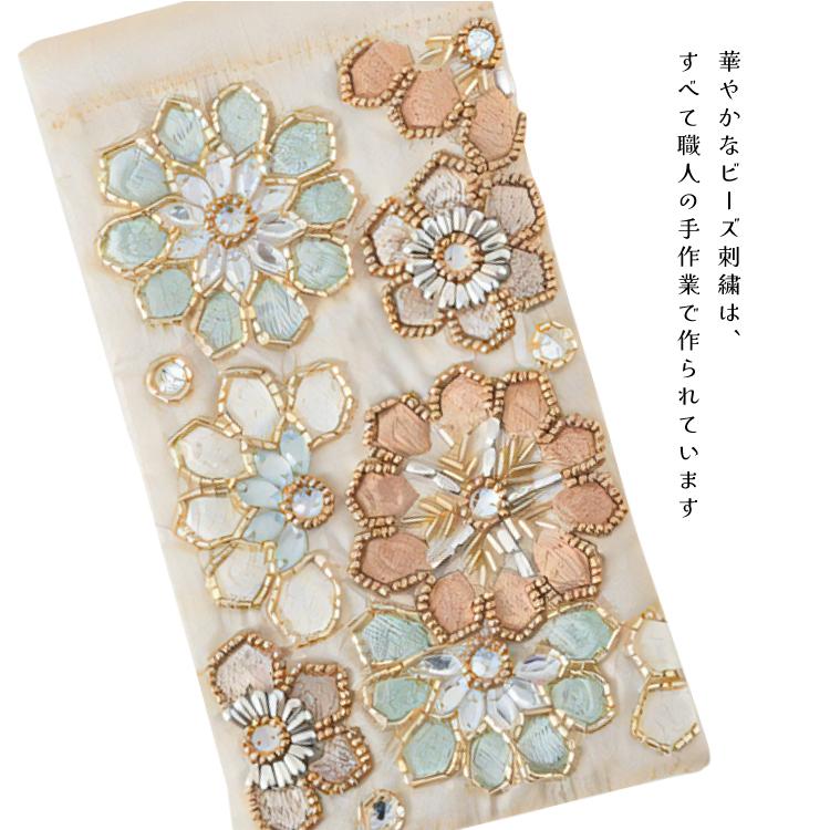 爆買 眼鏡ケース ビーズ 刺繍 KANKAN メガネケース 全2色 M42-2496 綿
