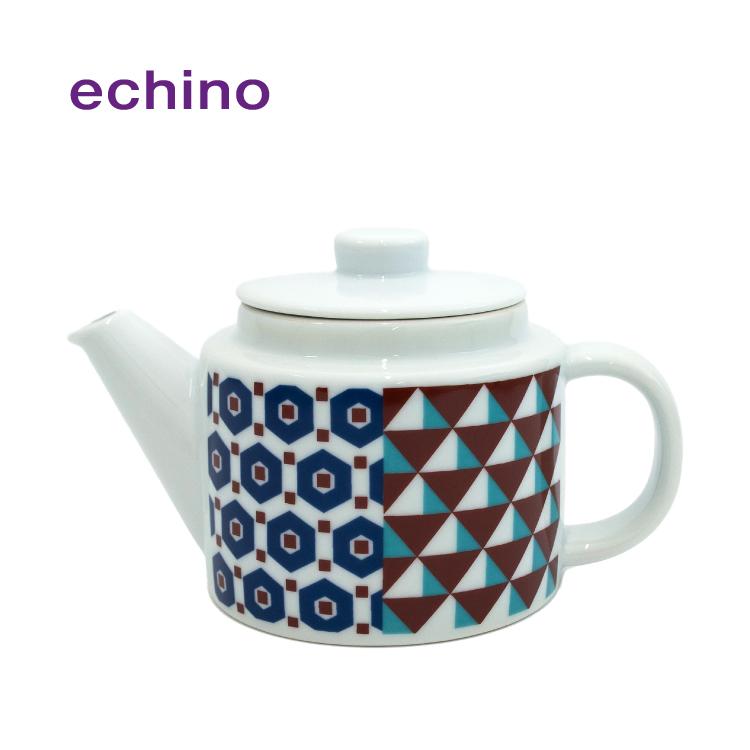 ティーポット 波佐見焼 echino Teapot 全2種 500ml 茶こし付き エチノ