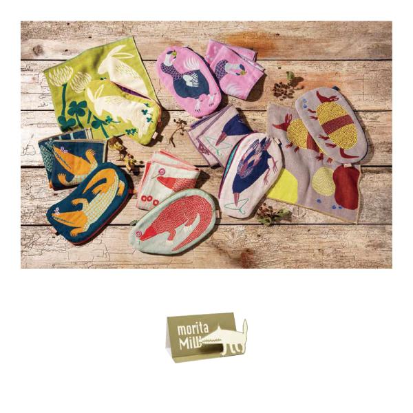 ポーチ 小物入れ / moritaMiW MiWポーチ 全3種 ドードー ワニ ウサギ白