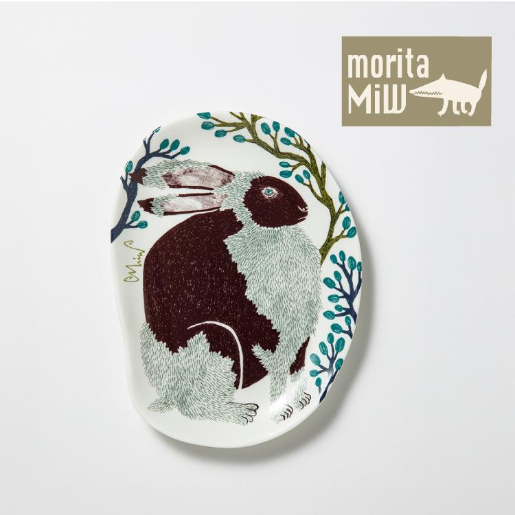 お皿 プレート moritaMiW 小皿 全3種 食器 森田MiW 楠橋紋織 動物柄