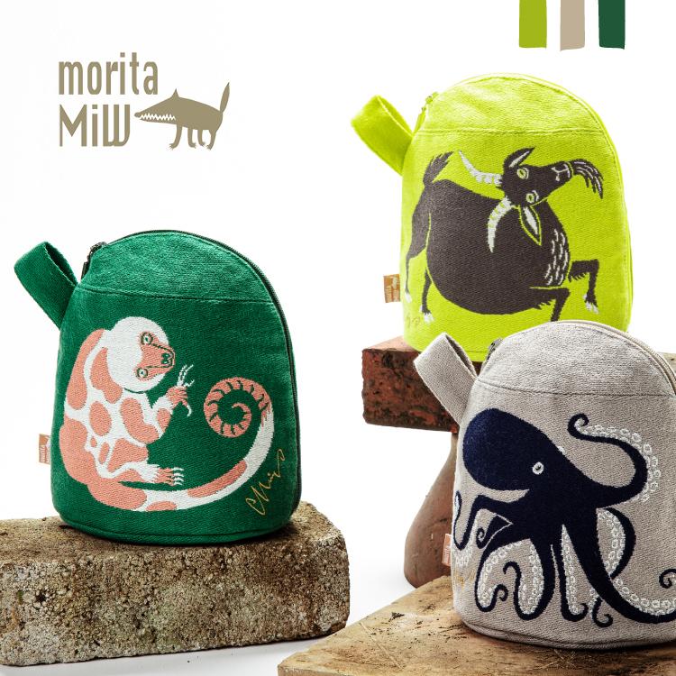 ポーチ マチ付き / moritaMIW MiWマチつきポーチ 全3種 ヤギ