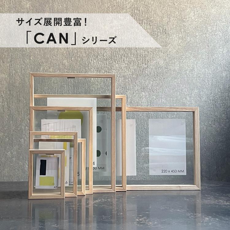 magnet 爆買 フォトフレーム 木製 正方形 CAN-07 卓上 壁掛け 2WAY