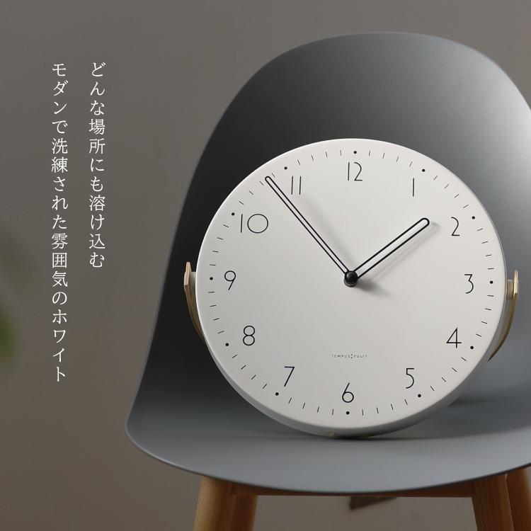 magnet 爆買 掛け時計 置き時計 2WAY iNE 全2種 円型 丸 ウッド レザー