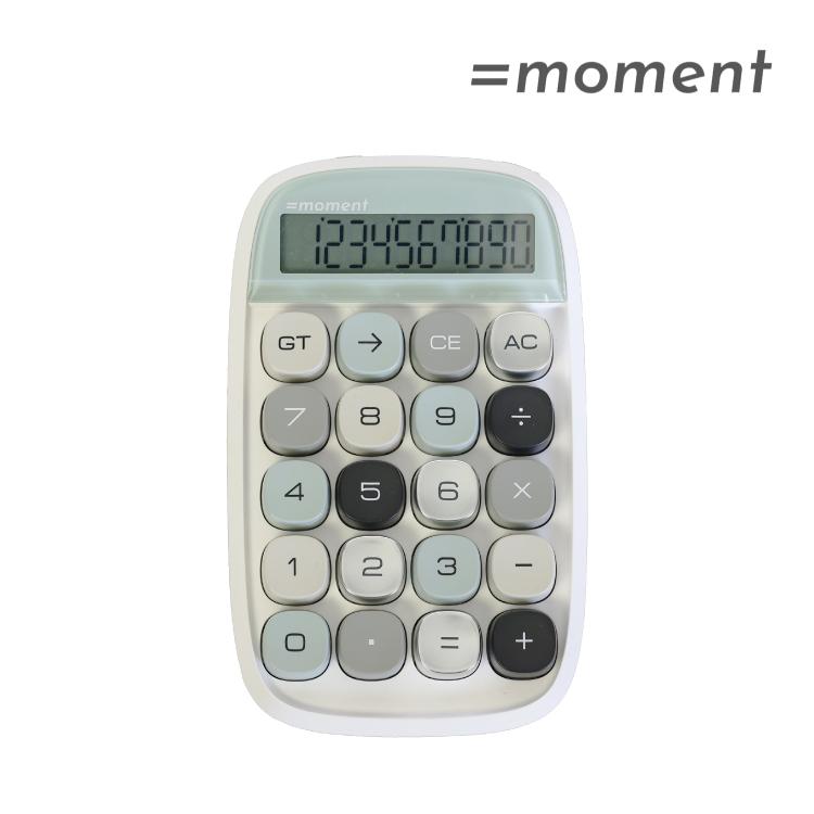 magnet 爆買 電卓 レトロ =MOMENT 全2色 くすみカラー ぽこぽこ 押し