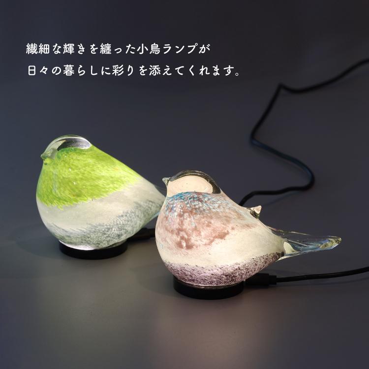 アンティーク  照明 ライト 鳥 オブジェ インテリア magnet ランプ テーブルライト HEALING LITTLE BIRD 全4種 ガラス 鳥