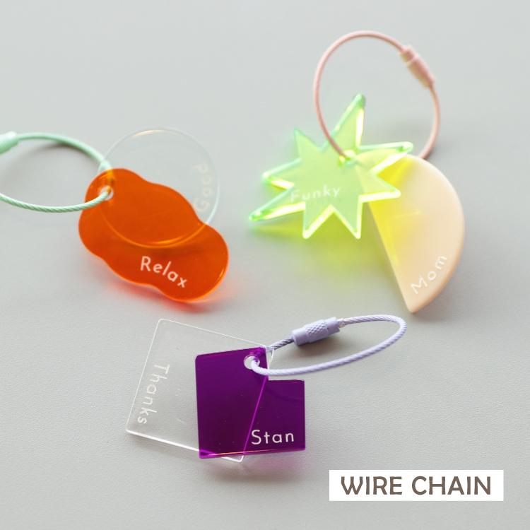 magnet 爆買 キーホルダー 2種セット from to WIRE CHAIN 全9色×KEY