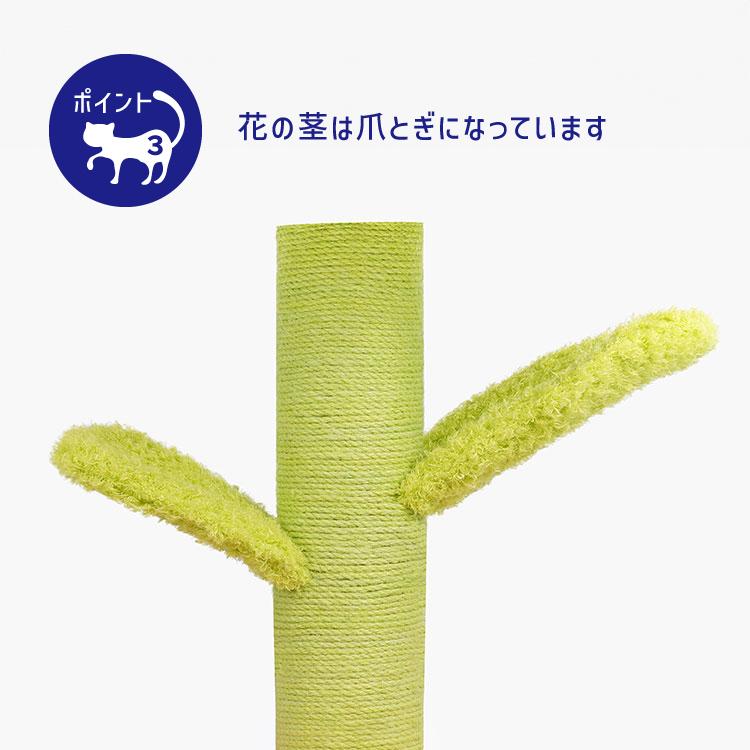猫ハウス キャットタワー 爪とぎ zeze POT PET HOUSE PURPLE 花