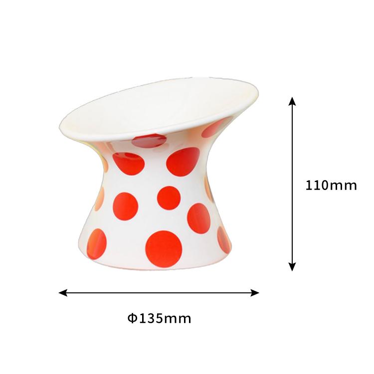 爆買 ペット 食器 食べやすい zeze PET HIGH-HEELS BOWL SHORT RED