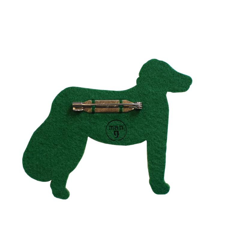 爆買 マンナイン ブローチ 犬 ボルゾイ 全3色 岸本万里 アクセサセリー