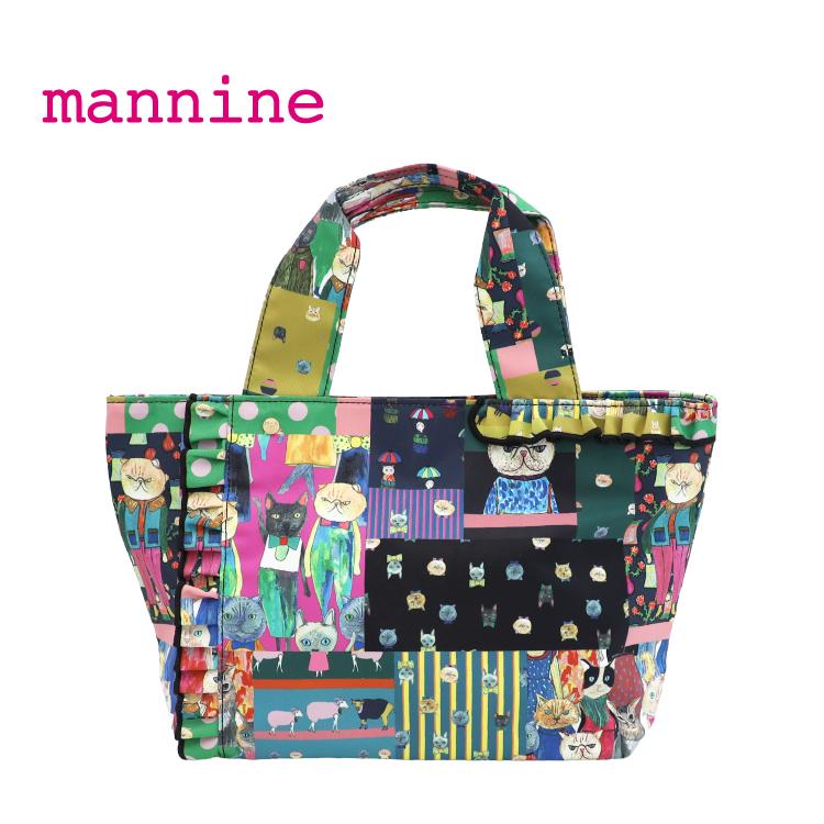 マンナイン トート mannine ボンデ フリル トートバッグ マルチ 