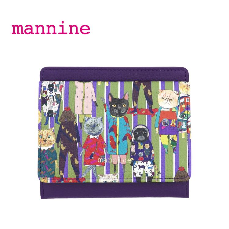 マンナイン 財布 mannine デフィレ コンパクト札入 全2種 牛革 薄型