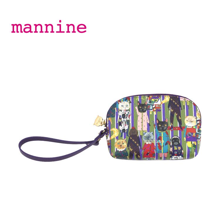 マンナイン ポーチ mannine デフィレ チャーム型ポーチ 全2種 牛革