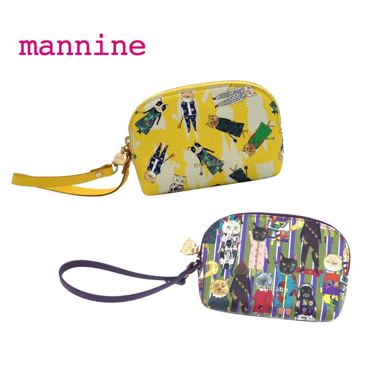 マンナイン ポーチ mannine デフィレ チャーム型ポーチ 全2種 牛革