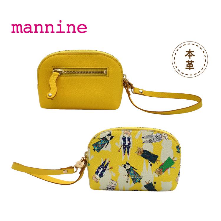 マンナイン ポーチ mannine デフィレ チャーム型ポーチ 全2種 牛革