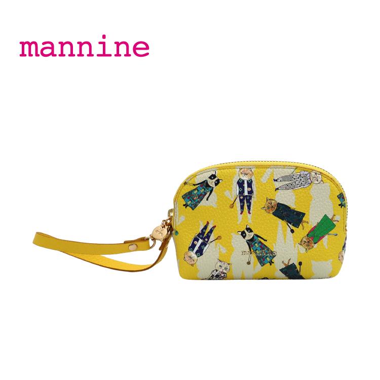 マンナイン ポーチ mannine デフィレ チャーム型ポーチ 全2種 牛革