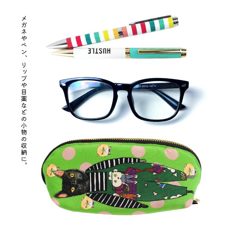 爆買 ポーチ マンナイン ワディングポーチ polka dot green