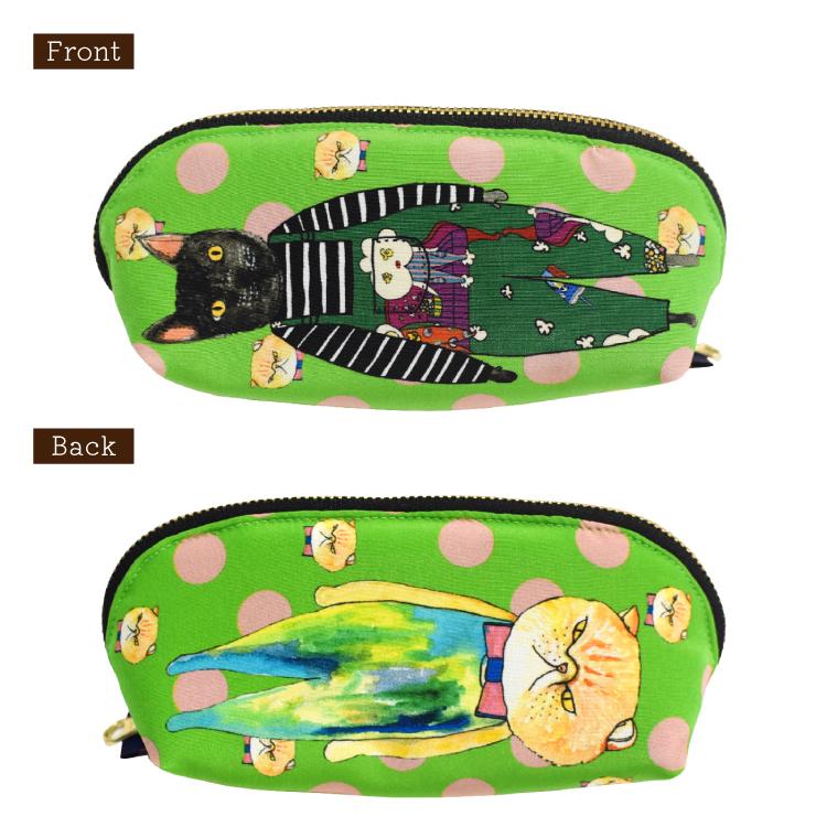 爆買 ポーチ マンナイン ワディングポーチ polka dot green