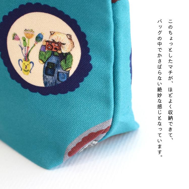 mannine ポーチ マンナイン マチ付き Photo shooting blue small