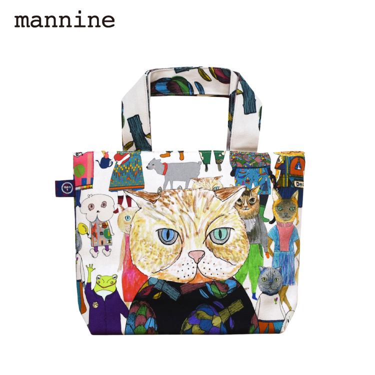 マンナイン ミニトート mannine お散歩トートバッグ artichoke random
