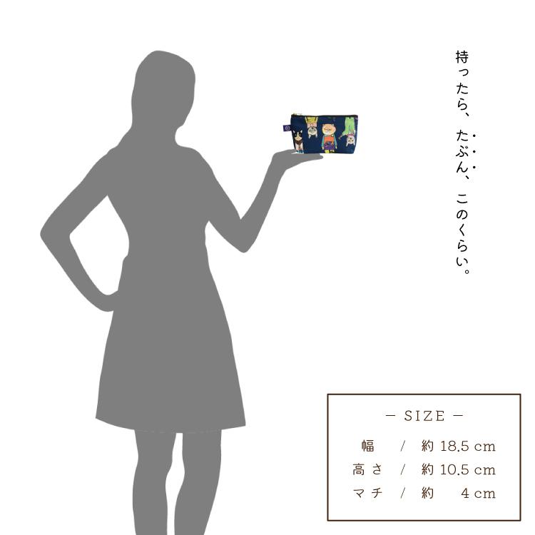 mannine ポーチ マチ付き dress up cat violet 192171068 マンナイン