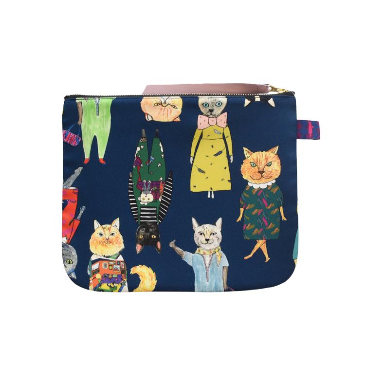 mannine マルチポーチ ポーチ Sサイズ dress up cat violet 192171256