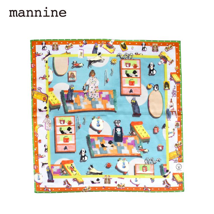 mannine ハンカチ | コットンガーゼハンカチ 全2種 マンナイン 岸本