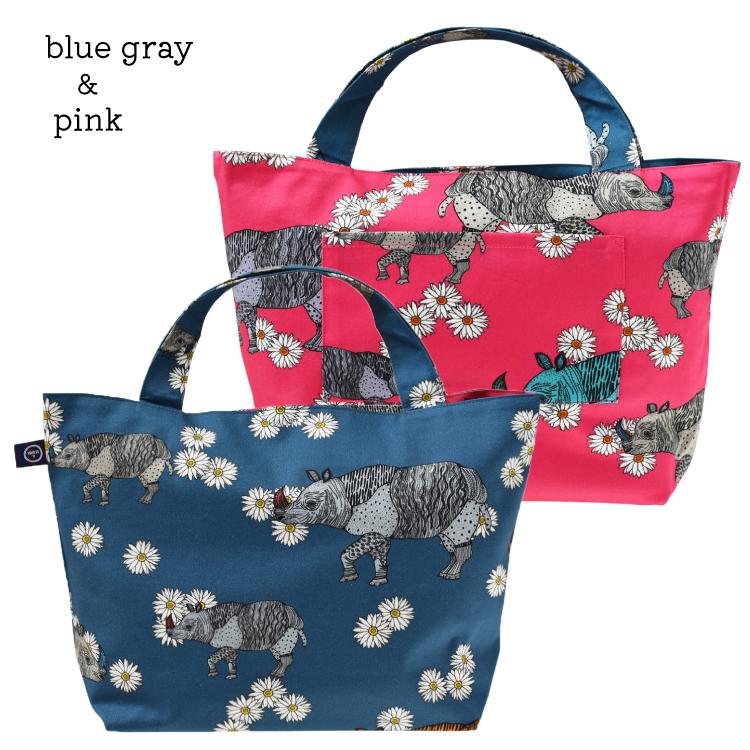mannine トート リバーシブル B5サイズ トートバッグ Rhinoceros 全3種