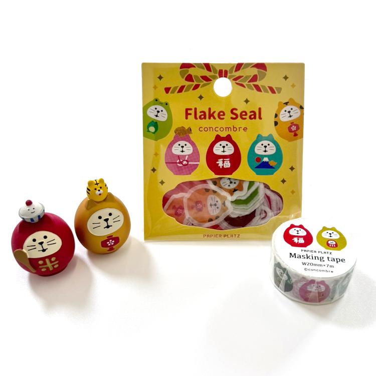 シール フレークシール / コンコンブル 全4種 パピア プラッツ プチ