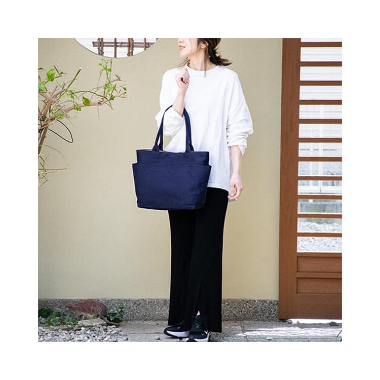 刺し子 バッグ sasicco タネイ 三河木綿 | ポッシュトート L