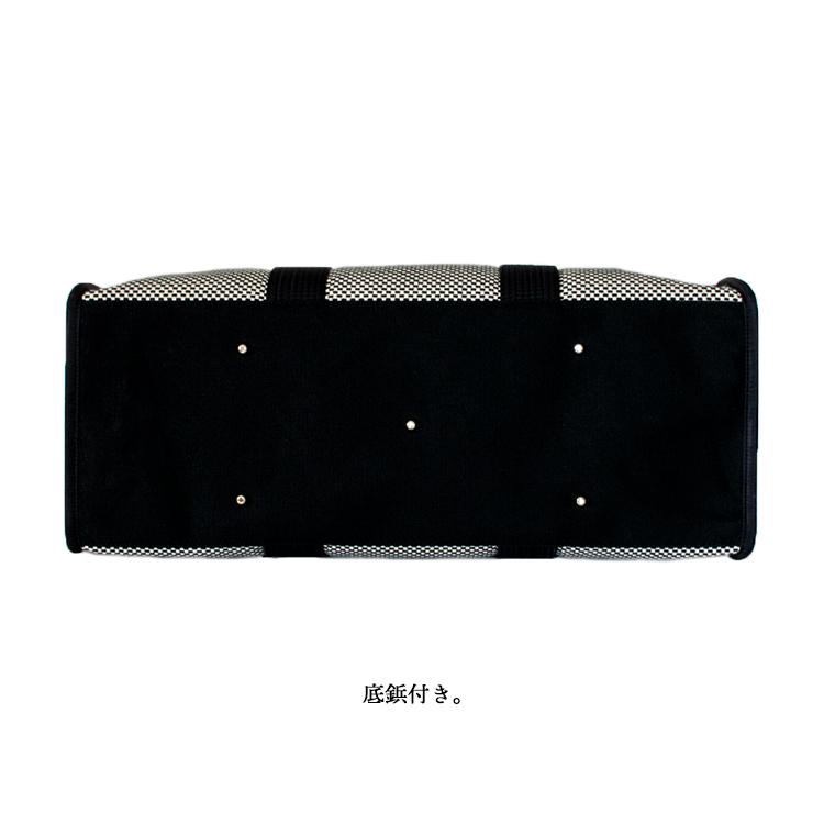 タネイ saccico（サシッコ） スクエアトート L White&Black sasicco スクエアトートL 白と黒の市松 | 三河木綿 刺子織