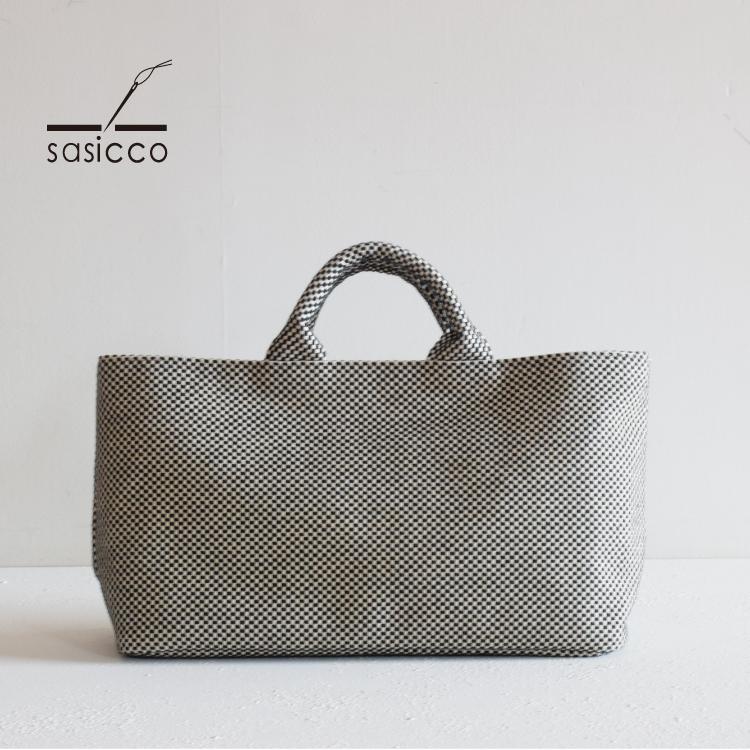 爆買 トート 横長 sasicco 舟形トートミニ 全4色 小さ目 トートバッグ