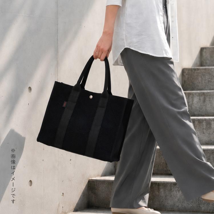 バッグ 刺し子 sasicco スクエアトート M plus 全2色 三河木綿 大き目